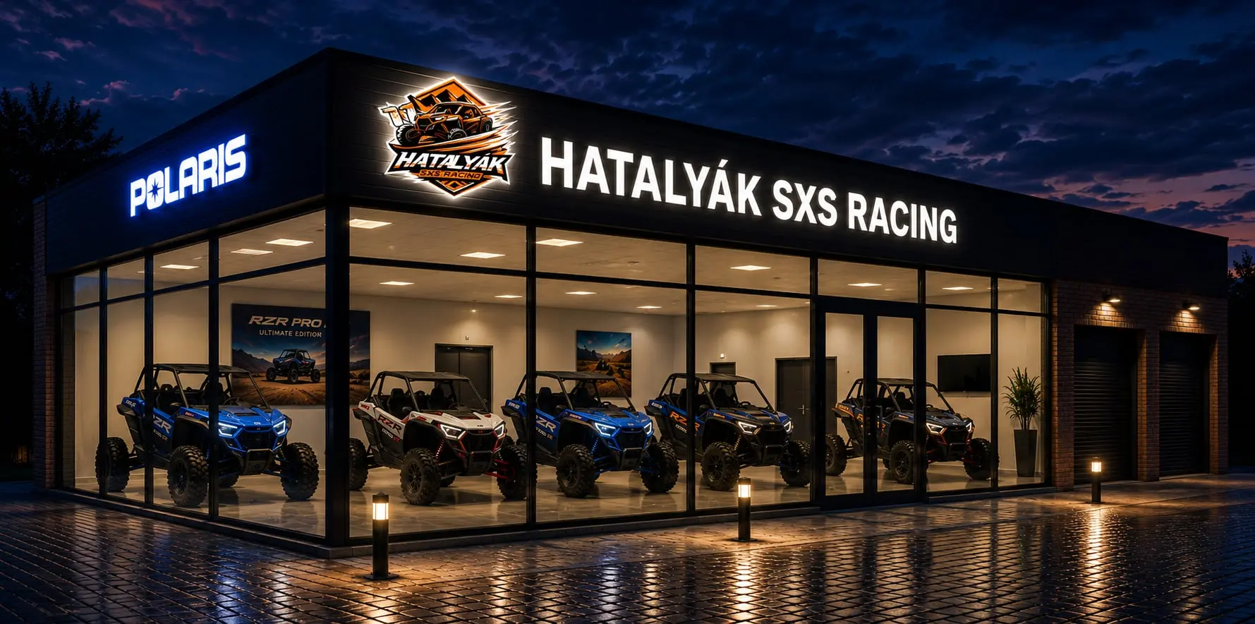 Hatalyák SXS Racing — tervezett bemutatóterem